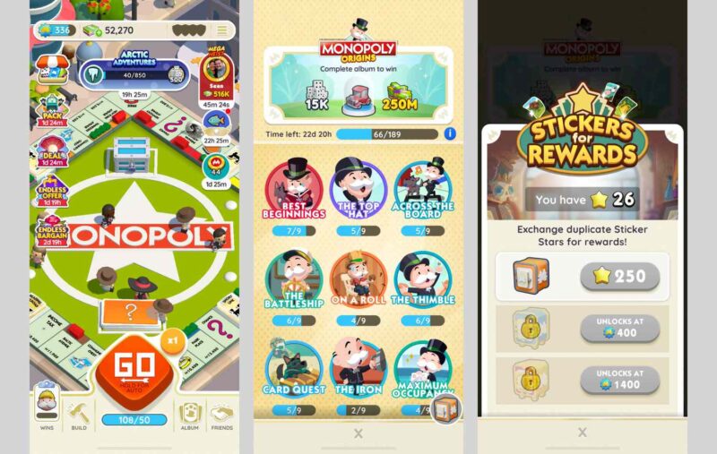 Stars in Monopoly GO