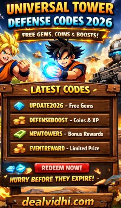 Universal Tower Defense Codes