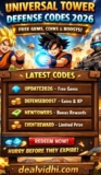 Universal Tower Defense Codes List 2026 – Free Gems & Rewards